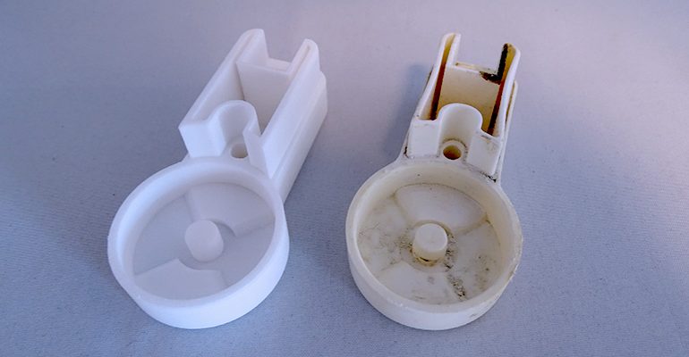 Kapot douchecabine onderdeel 3D-printen